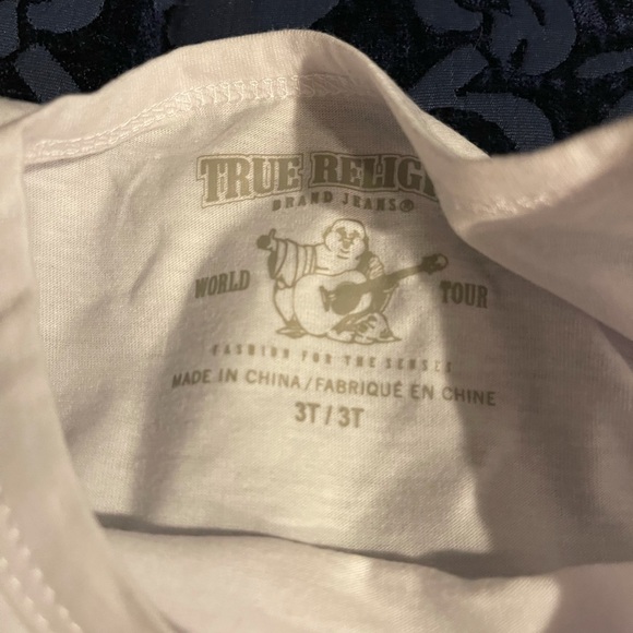 True Religion Girls Glitter Logo Tee NWT - Picture 5 of 5